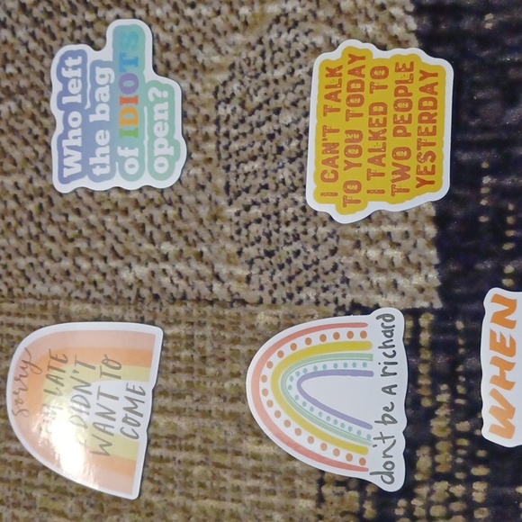 $4 Add-on New Colorful "Rude" Stickers - Set Of 30 - Picture 3 of 8